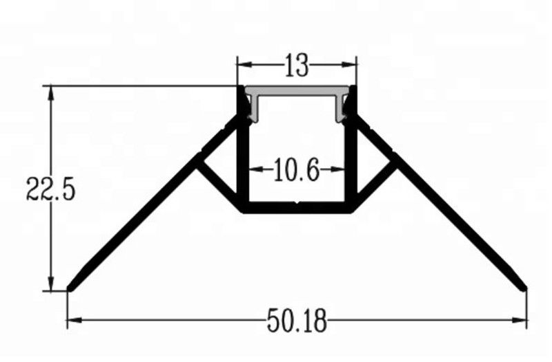 La Manche menée par coin de support de bande de 90 degrés avec la couverture de diffuseur pour la lumière de bande
