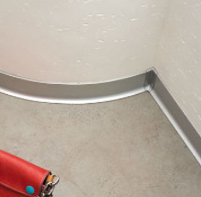 Conseil de bordage incurvé par 60mm de bordage en aluminium auto-adhésif de Coved en métal de profil