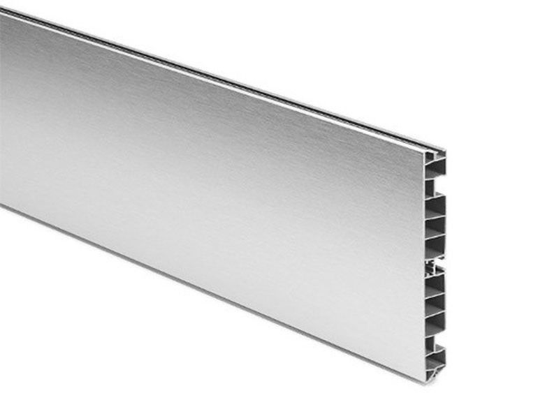 Conseil de bordage en aluminium en aluminium du profil 80mm de plinthe