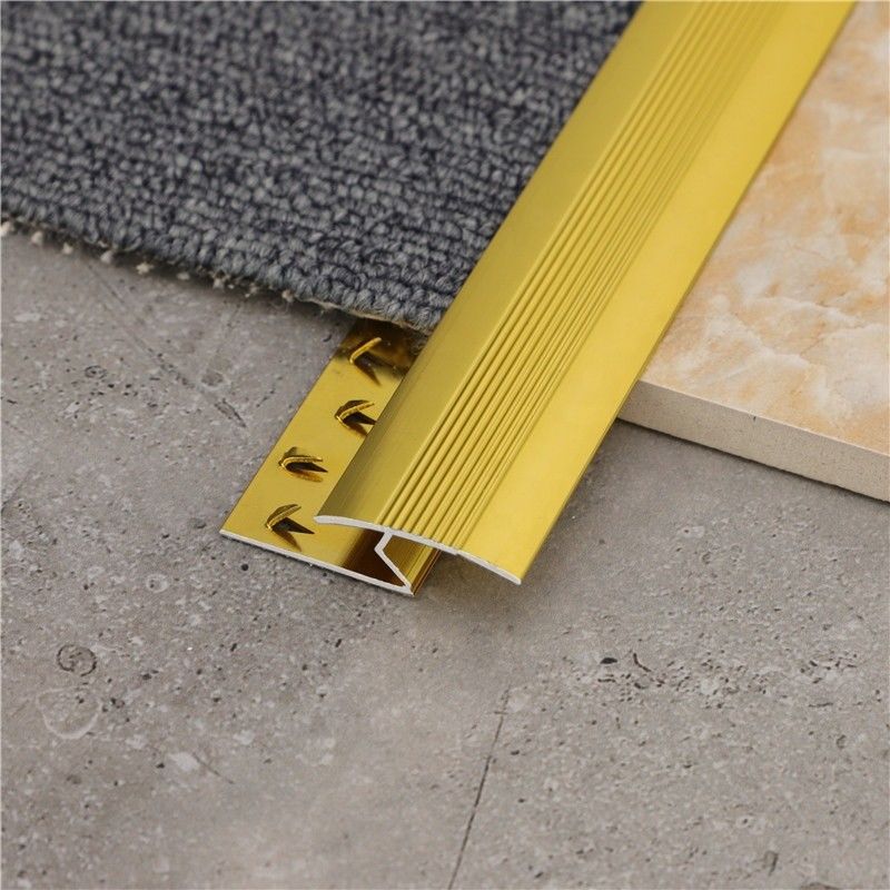 Le tapis poli en métal d'équilibre de couverture de tapis d'équilibre en métal de bordure de tapis usine l'installation