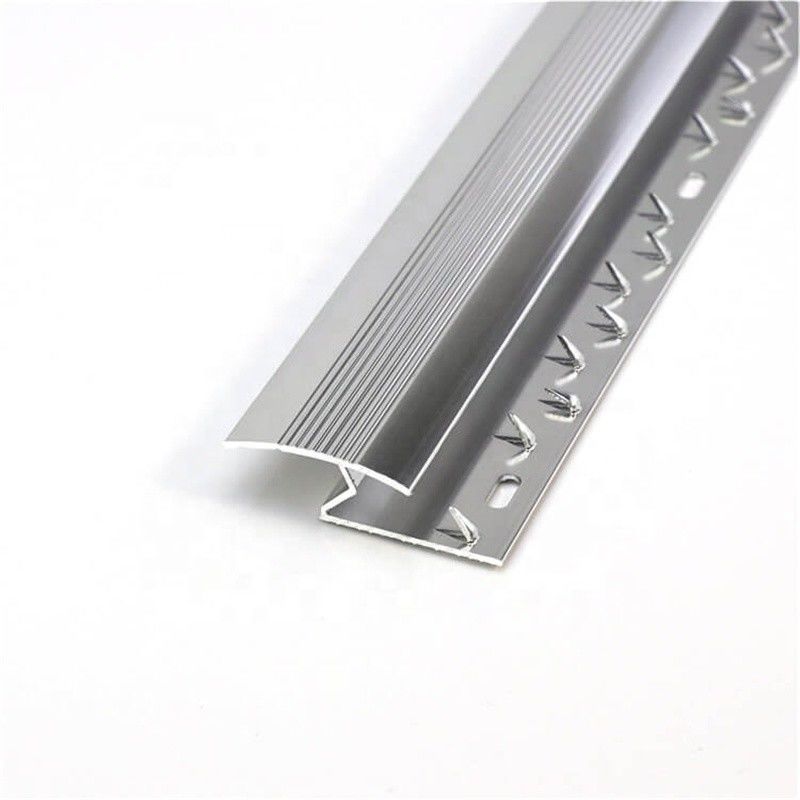 Bord en aluminium d'équilibre de tapis de l'équilibre 15mm de tapis de section en aluminium argentée de Z