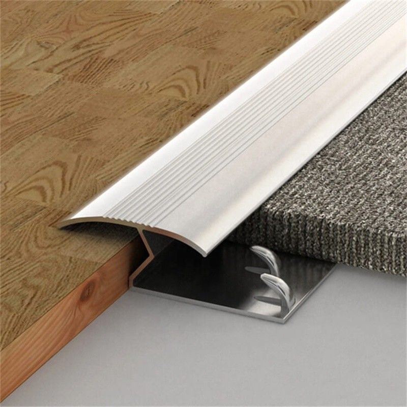 Bord en aluminium d'équilibre de tapis de l'équilibre 15mm de tapis de section en aluminium argentée de Z