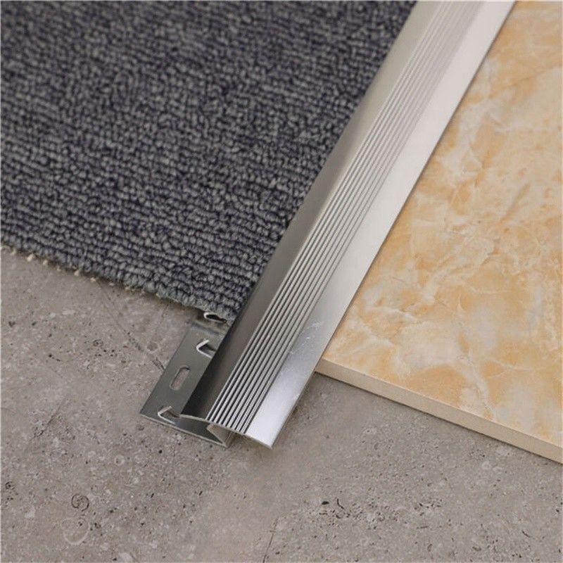 Bord en aluminium d'équilibre de tapis de l'équilibre 15mm de tapis de section en aluminium argentée de Z