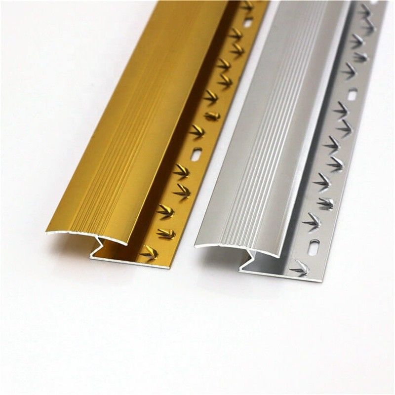 Bord en aluminium d'équilibre de tapis de l'équilibre 15mm de tapis de section en aluminium argentée de Z