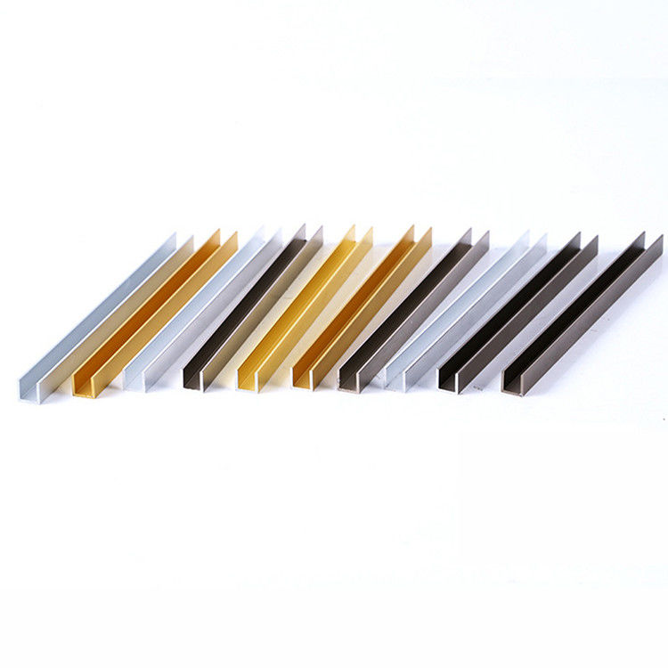 Bord en aluminium U L forme de rond d'équilibre de tuile de Rose Gold Carpet Transition Ceramic 20mm