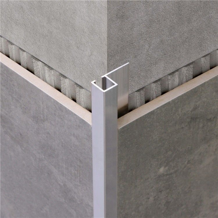 l'équilibre en aluminium de tuile de 25mm a poli l'équilibre faisant le coin en aluminium de tuile