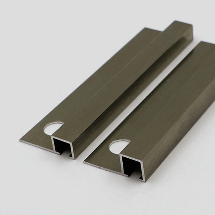 Profil en aluminium 6063 de tuile de GV 6mm d'électrophorèse en aluminium d'équilibre