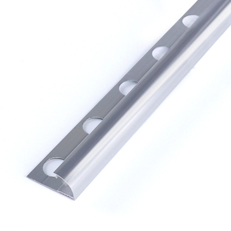 Équilibre de bord anodisé par 10mm en métal de GV pour le carreau de céramique 1.8m