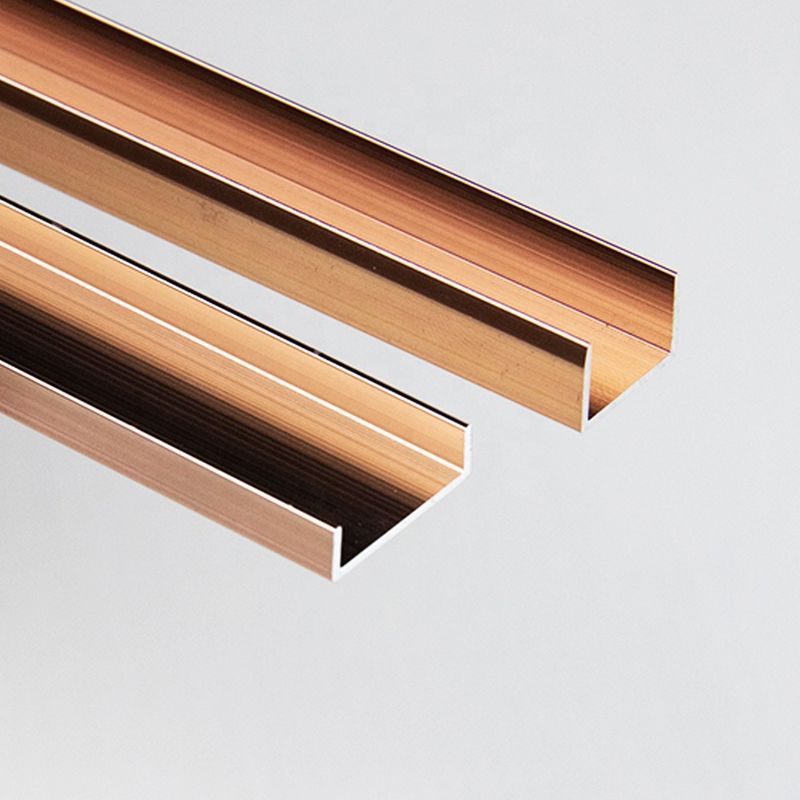 La décoration en aluminium d'équilibre de tuile d'or de brosse de 10MM a poli