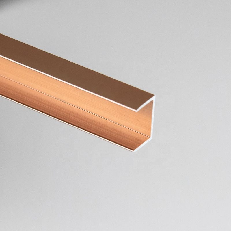 La décoration en aluminium d'équilibre de tuile d'or de brosse de 10MM a poli
