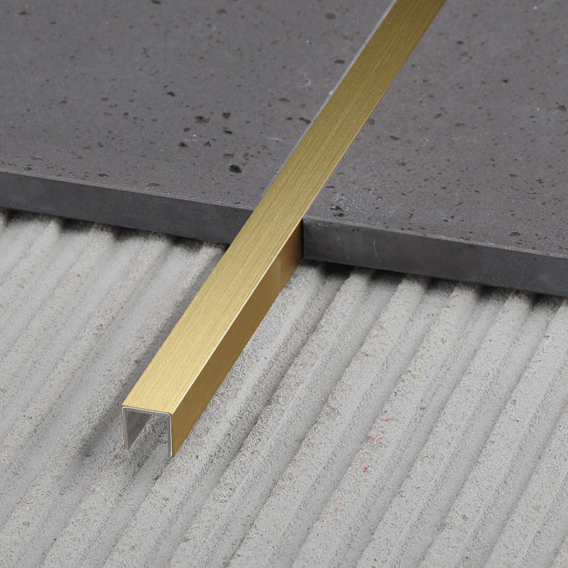 L'installation facile U d'équilibre en laiton de tuile de la décoration 8mm de plancher de mur forment l'équilibre de cuivre de tuile