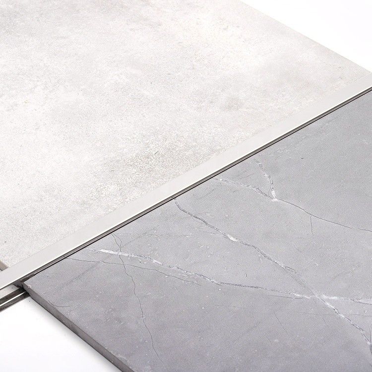 bande de transition en aluminium d'acier inoxydable de mur de 6mm de contreplaqué argenté de plancher en U