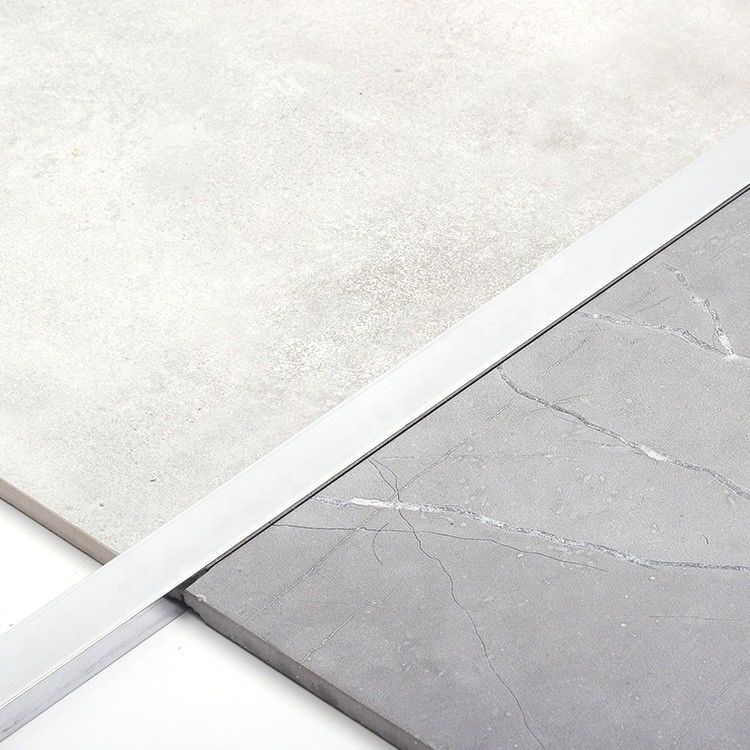 bande de transition en aluminium d'acier inoxydable de mur de 6mm de contreplaqué argenté de plancher en U