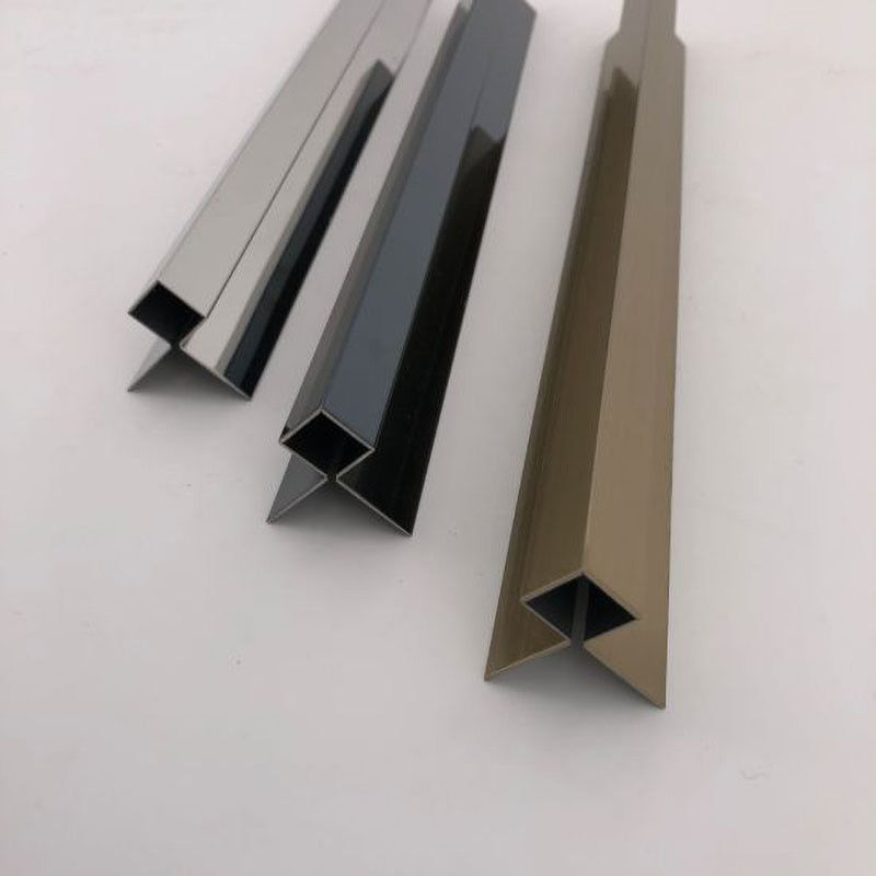 Équilibre carré décoratif en acier de bord de tuile des bandes 2.0mm de Sqstainless de miroir