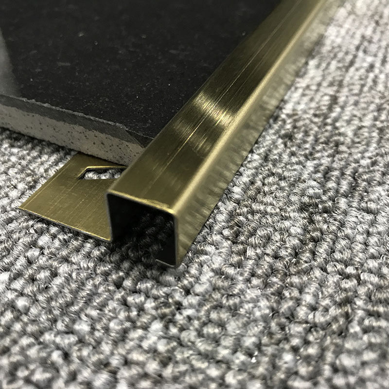 Équilibre carré décoratif en acier de bord de tuile des bandes 2.0mm de Sqstainless de miroir