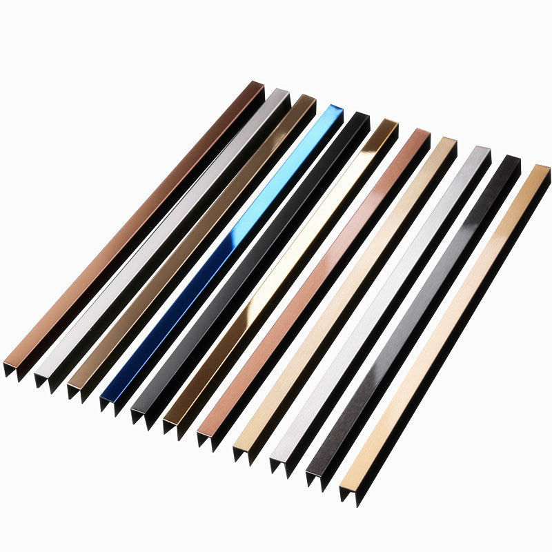 Rose Golden Stainless Steel L équilibre décoratif de tuile de mur en métal d'équilibre de tuile de forme