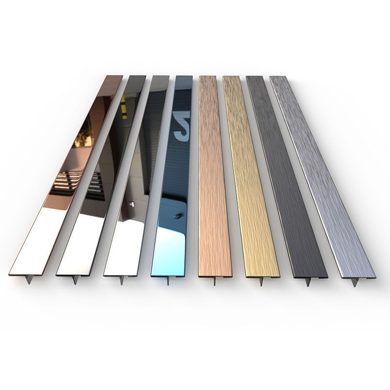 Rose Golden Stainless Steel L équilibre décoratif de tuile de mur en métal d'équilibre de tuile de forme