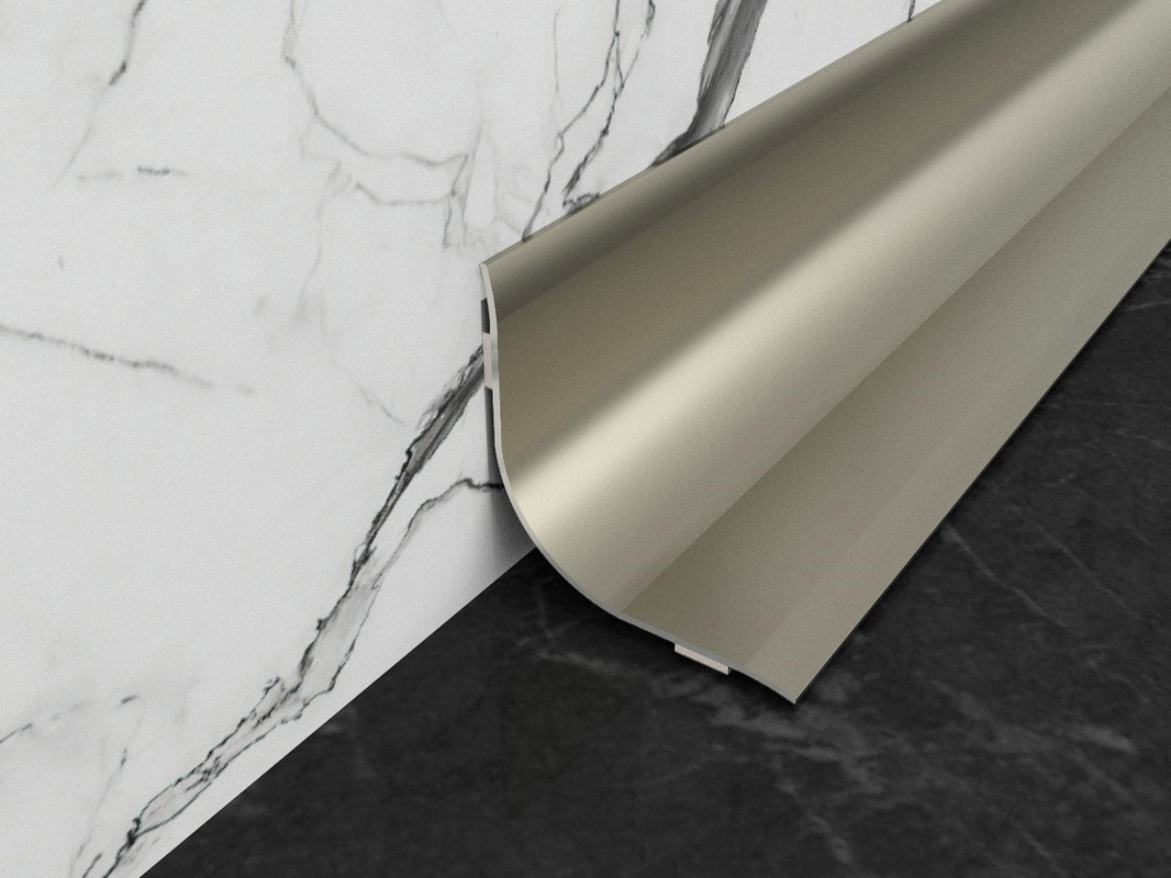 Profil en aluminium de décoration à la maison bordant la ligne accessoires de tuile